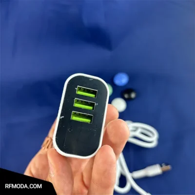 آداپتور 3 پورت برند ویوز 5 وات مدل v17 کد m9007