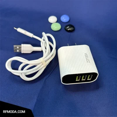 آداپتور 3 پورت برند ویوز 5 وات مدل v17 کد m9007