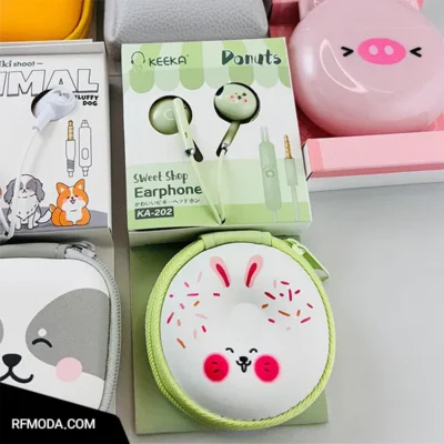 هندزفری سیمی طرح دونات Keeka کد m9010