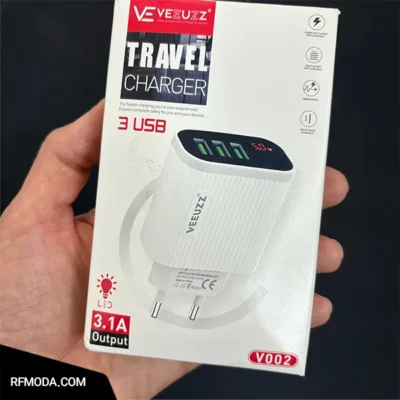 آداپتور مسافرتی برند ویوز 3.1 آمپر مدل v002 کد m9009