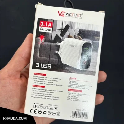 آداپتور مسافرتی برند ویوز 3.1 آمپر مدل v002 کد m9009