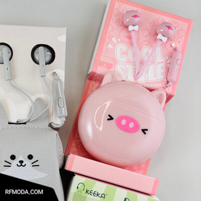 هندزفری سیمی طرح خوک Kinbni کد m9011