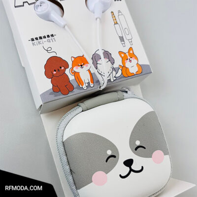 هندزفری سیمی طرح سگ Animal کد m9013