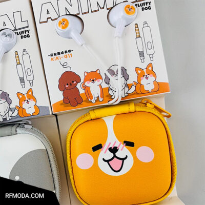 هندزفری سیمی طرح سگ Animal کد m9013